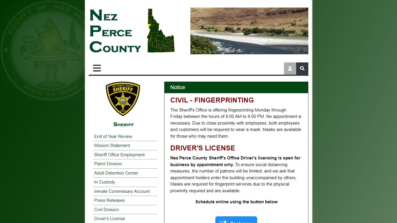 Sheriff, Nez Perce County